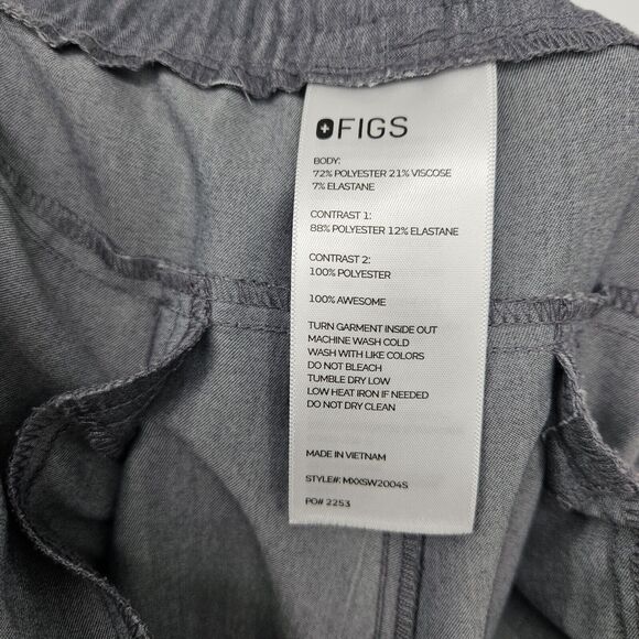 Figs Scrub Pants Mens XL Short Tansen Jogger Nurses Healthcare Uniforms Graphite - Picture 8 of 10